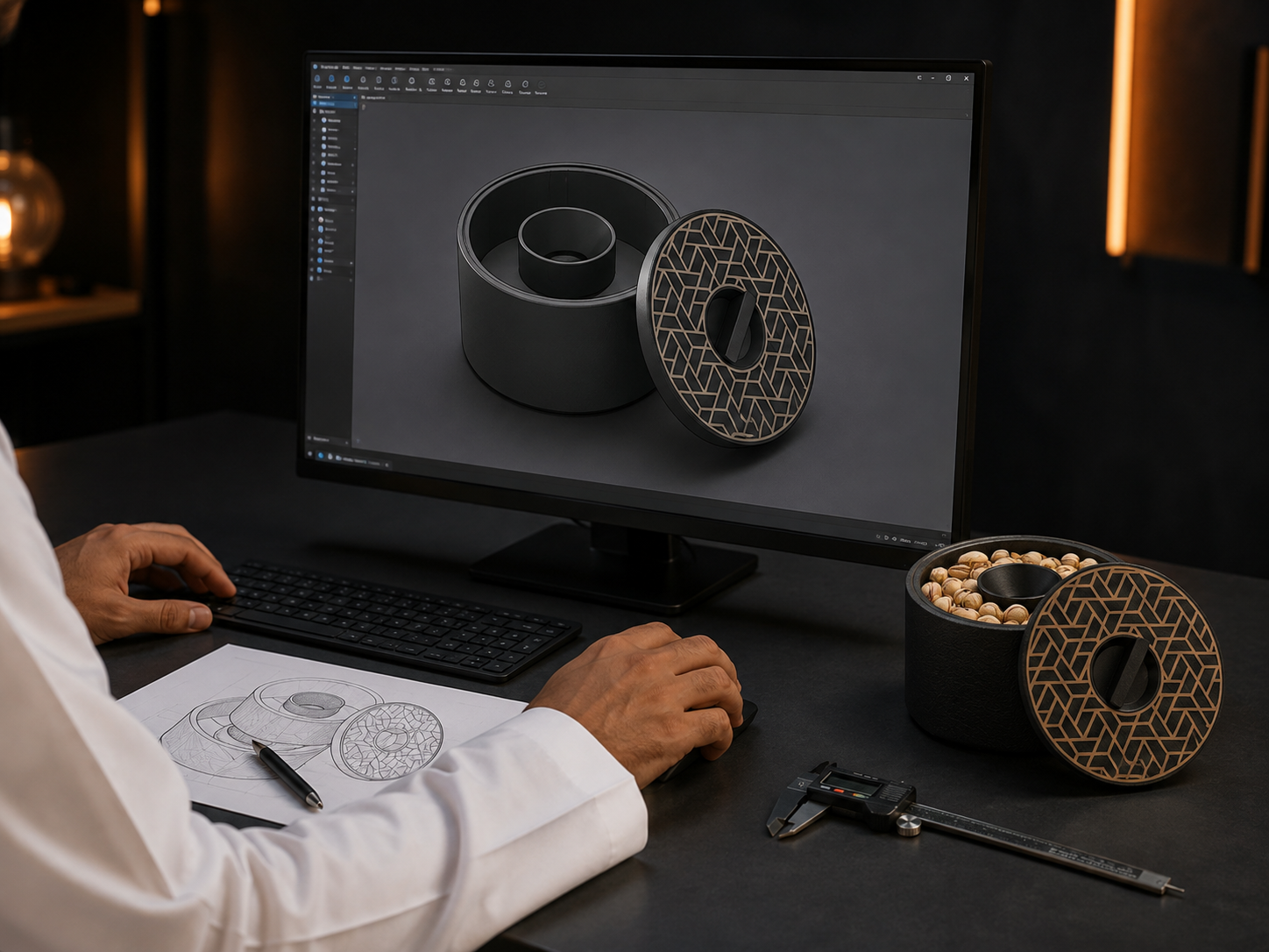 Product design and CAD development of a custom 3DIS snack holder